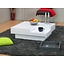 Wit hoogglans salontafel vierkant design
