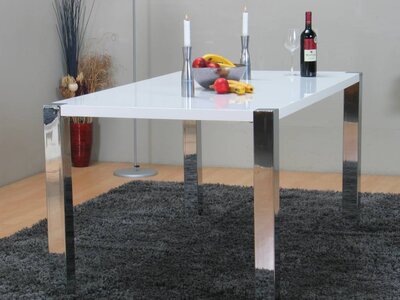 Witte design tafel 160x90 Jason