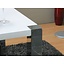 Design eethoek wit hoogglans tafel + 4 stoelen Denver
