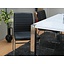 Design eethoek wit hoogglans tafel + 4 stoelen Denver