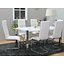 Tafel met 6 stoelen design set Jason / Fiesta