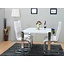 Design eethoek Jason met 4 witte stoelen Fiesta