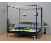 Hemelbed zwart 140x200 
