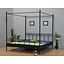 Hemelbed zwart 140x200