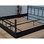 Metalen bed 140x200 zwart ledikant