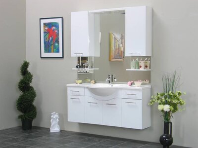 Badkamermeubel Venus wit hoogglans badmeubel