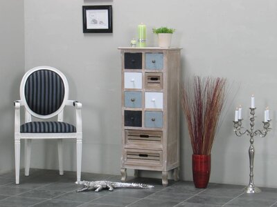 Hoge ladekast Madrid antiek look