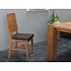 Eethoek Mark massief eiken tafel met 6 eiken stoelen