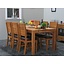 Eetkamerset eiken Mark 180 x 90 met eiken stoelen