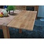 Massief eiken eettafel 160 x 90 en 6 eiken stoelen