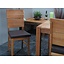 Eiken eetkamerset Mark 140 x 90 met 4 stoelen