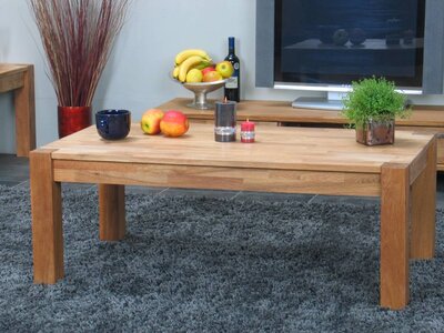 Salontafel Mark eikenhout massief rechthoekig