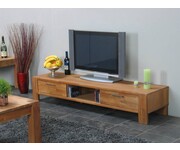 TV meubel Mark eiken met open vak en 2 lades 