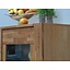 Vitrinekast Mark 2-drs eiken halfhoog