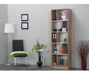 Boekenkast Pegasus wit en walnoot Tvilum