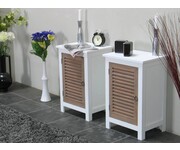 Set van 2 nachtkastjes Palma wit 