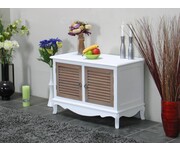 Laag dressoir wit antiek gepatineerd 