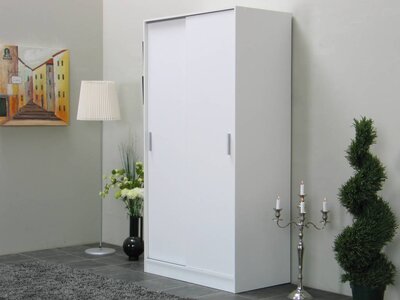 Tvilum Schuifdeurkast Pegasus wit 2drs