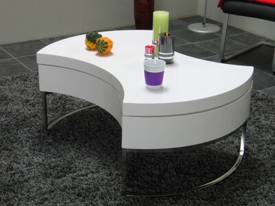 Design salontafel Turnaround wit hoogglans