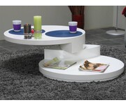 Salontafel rond wit hoogglans design Rotondi 