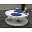 Salontafel rond wit hoogglans design Rotondi