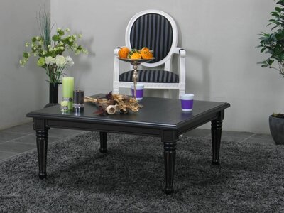 Vierkante salontafel zwart Mozart