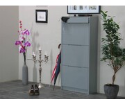 Schoenenkast Berlijn grijs hoogglans met lade 