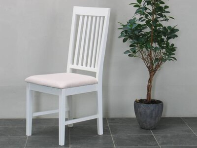 Tvilum Venetië stoel wit met offwhite zitting