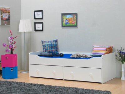 Tvilum Kajuitbed wit Combee 90x200 met 2 laden