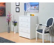 Kommode wit met 4 laden Combee Tvilum
