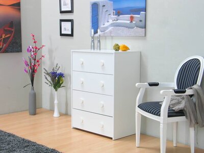 Tvilum Kommode wit met 4 laden Combee