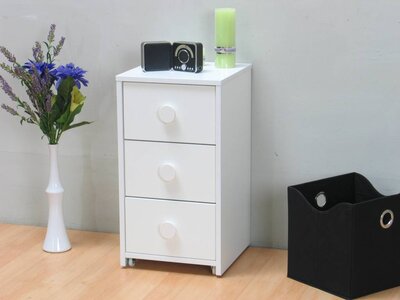 Tvilum Ladekast op wielen rolcontainer wit Combee