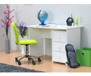 Bureau met ladekast wit Combee Tvilum