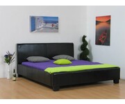 Zwart bed kunstleer November 180x200 cm 