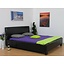 Zwart bed kunstleer November 180x200 cm