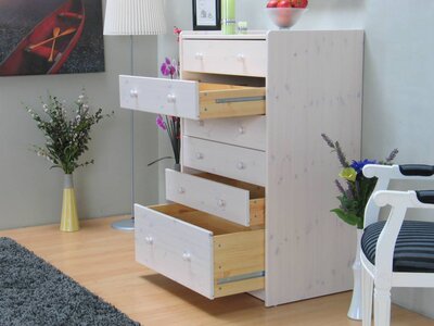 Kommode Hanne wit grenen