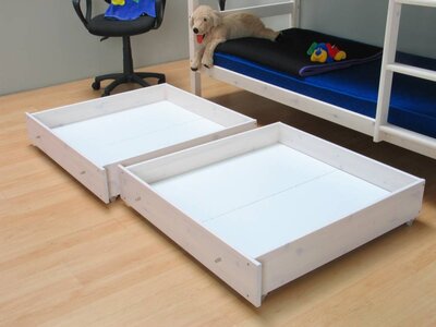 Bedlades wit set van 2 stuks voor stapelbed Thuka Kids