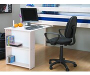 Bureau met opbergkast wit voor halfhoogslaper Thuka 