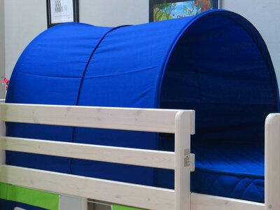 Blauwe bedtunnel