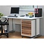 Tvilum Wit bureau met ladeblok Claudia