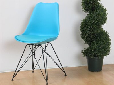 Stoel Council blauw turquoise