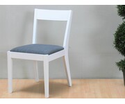 Stoel Skagen wit met grijze zitting 