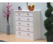 Ladenkast Terra wit grenen 4 + 2 laden 