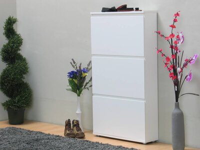 Tvilum Mia schoenenkast wit met 3 laden