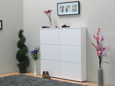 Tvilum Mia set van 2 schoenenkasten wit