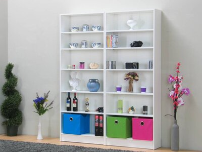 Tvilum Set van 2 boekenkasten wit Solo