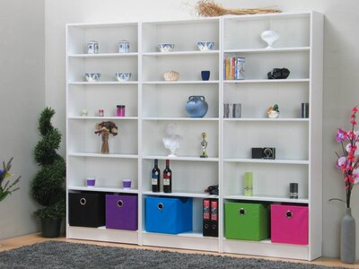 Tvilum Boekenkasten wit Solo set van 3 stuks