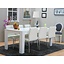 Tvilum Kate eetkamerset wit 190x90 met 6 stoelen wit Denver