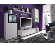 Woonwand 4-delig TV wandmeubel Live wit 