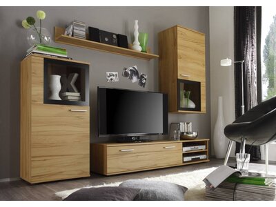 Woonwand Live 4-dlg kernbeuk TV wandmeubel